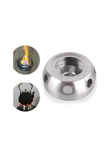 Pazly Taşınabilir Mini Katılaştırılmış Alkol Ocak - Kamp, Sırt Çantası & Piknik İçin B Model Gümüş