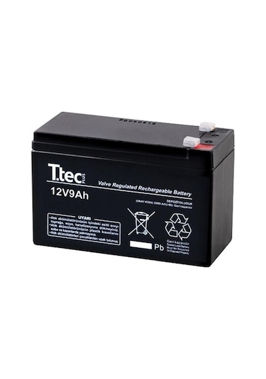 Ttec 12 Volt 9A Akü - 12V 9 Ah Bakımsız Kuru Akü 2024 Üretim