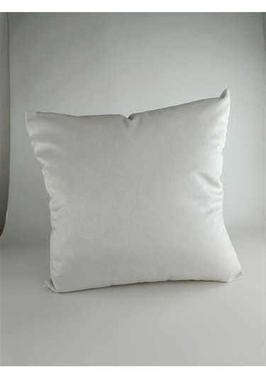 Mrs.gugar Krem Kare Kırlent Kılıfı Krem