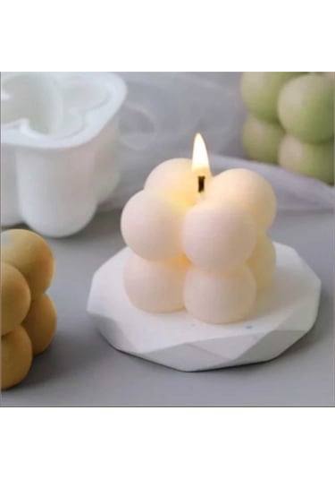 Silikon Çoklu Bubble Mum Kalıbı 15 Li Küçük Boy