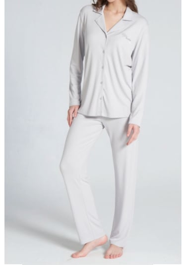Pijadore 1706 Uzun Kol Kadın Pijama Takımı Gri