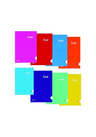 Keskin Color Cool A4 80 Yaprak Çizgili Pp Kapak Dikişli Defter Çok Renkli