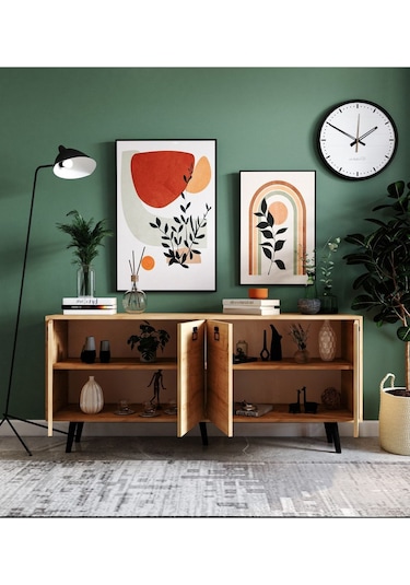 Mirza Modern Konsol 180 Cm Safir Meşe