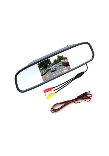 Rg-201 4,3 İnç Lcd Video Ekran Araç Dikiz Monitörü Park Ve Geri Vites Sistemi