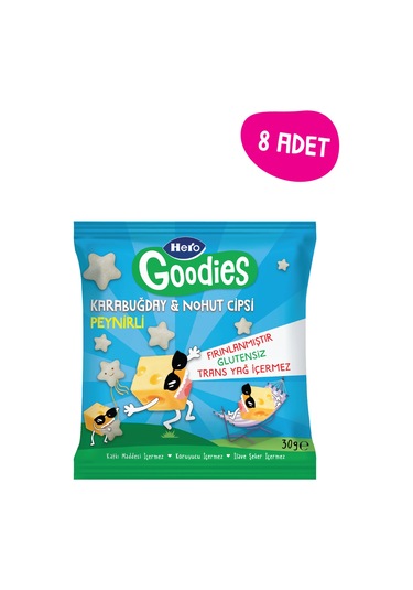 Hero Goodies Peynirli Sağlıklı Cips 30g X8