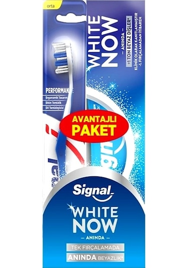 Signal White Now Diş Macunu 75 ML + Performans Diş Fırçası