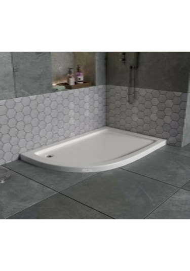 100x90x6 Asimetrik Sol Flat Duş Teknesi