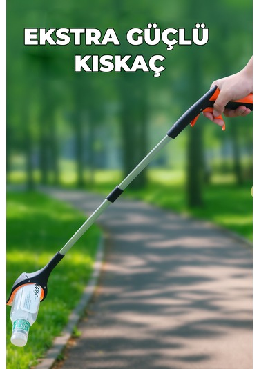 Çöp Toplama Aparatı Kıskacı Ve Yaşlı Engelli Uzanma Kıskacı - Çubuk Atık Yaprak İzmarit Toplama