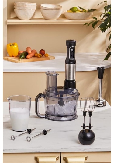 Karaca Prosteel 7 İn 1 1000 W Süt Köpürtücülü Mutfak Robotu