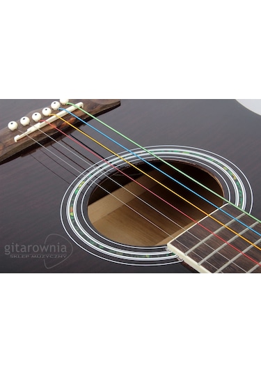 Alice A-407C Renkli Akustik Gitar Teli Seti-Rengarenk Tel Seti