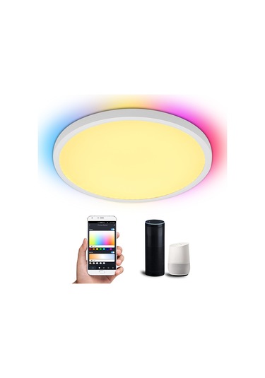 Neoglint Ac110-277v 24 W 12" Rgb+cct Led'ler Tavan Led Işığı Beyaz Beyaz