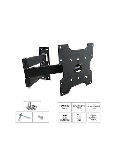 Lcd Askı Aparatı Hareketli Üç Kollu 32 82 102Cm Ufix