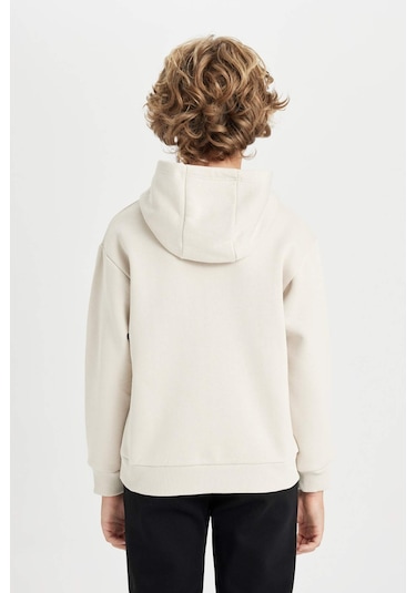 Defacto Erkek Çocuk NBA Miami Heat Kapüşonlu Kalın Sweatshirt D3143A824AUER37