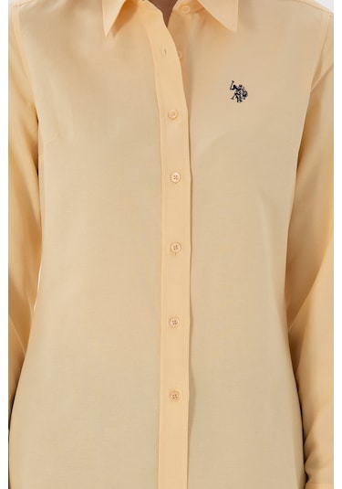 U.s. Polo Assn. Kadın Bej Gömlek Basic 50307726-vr011 Bej