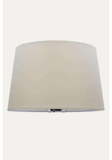 Krem Abajur Başlık Çap 35 Cm Konik Kumaş A882 Krem