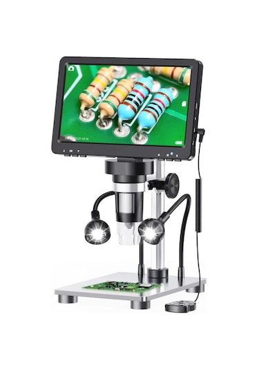 Dm9 7 ''hdmı Dijital Mikroskop 1200x Ips Ekranlı Lehimleme Mikroskobu