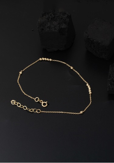 Bilezikci Dorika Spor 14 Ayar Altın Halhal Sarı