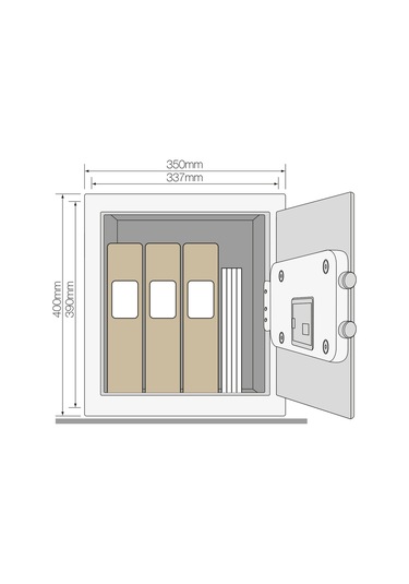 Yale Ysfm 400 Eg1 Maksimum Güvenlik Sertifikalı Parmak İzli Kasa