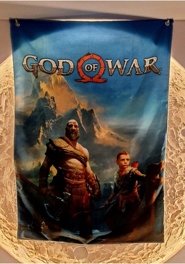 God Of War Kratos Atreus Duvar Örtüsü