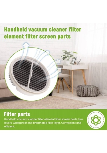 Moly 2 Adet Xiaomi Mijia Elektrikli Süpürge Filtresi Mjxcq01dy , Beyaz, Hepa, Yıkanabilir, Antimikrobiyal, Uyumlu Model