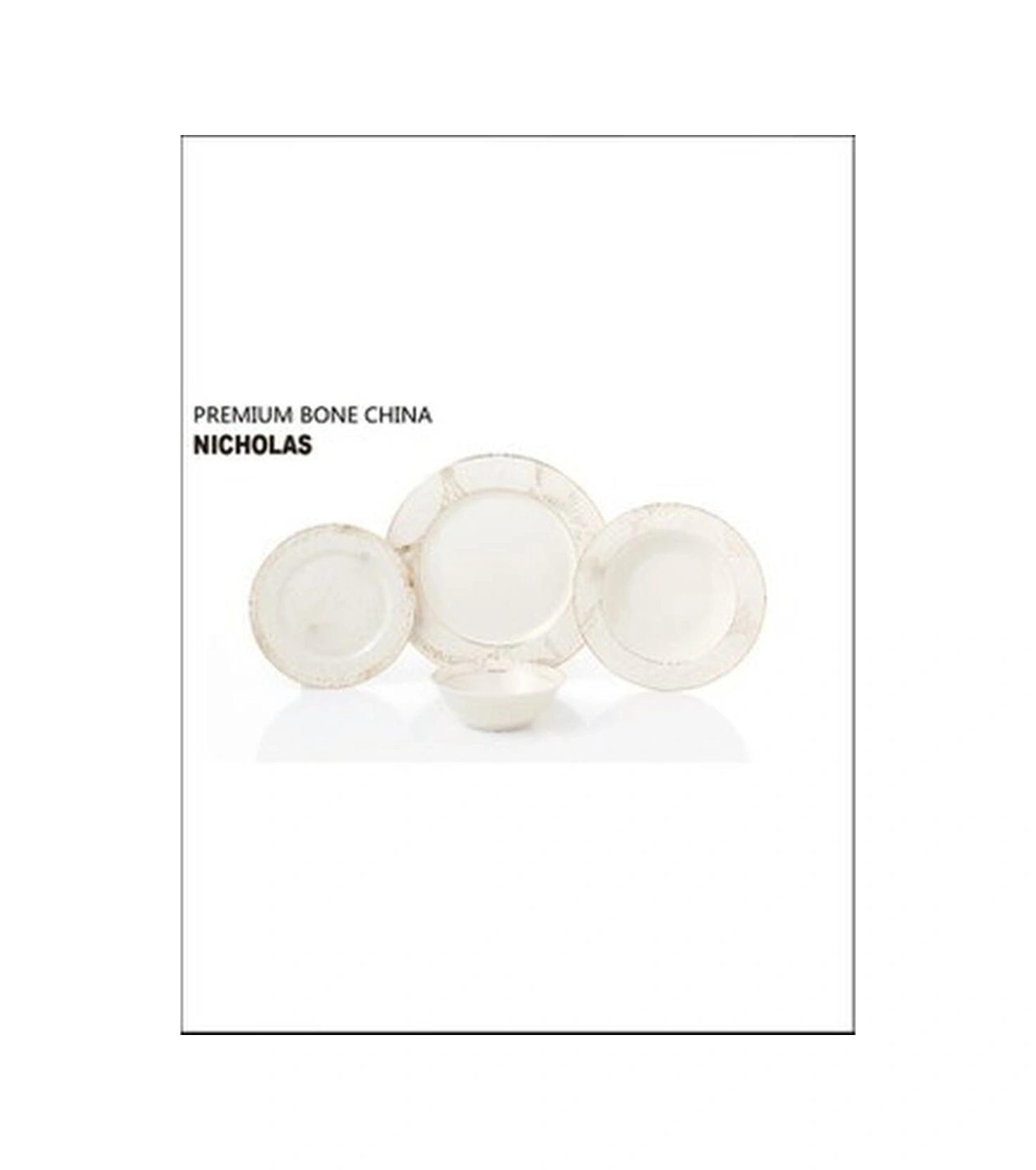 Pierre Cardin 60 Parça 12 Kişilik Yemek Takımı Nicholas Süt Beyazı