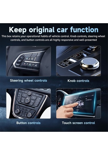 Pazly Kablosuz Araç Adaptörü - Carplay & Android Auto, Bt 5.0 & Wi-fi, Çoklu Ekran & Ses Asistanı