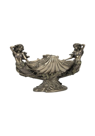 İkiz Deniz Kızı Figürlü Dekoratif Gondol