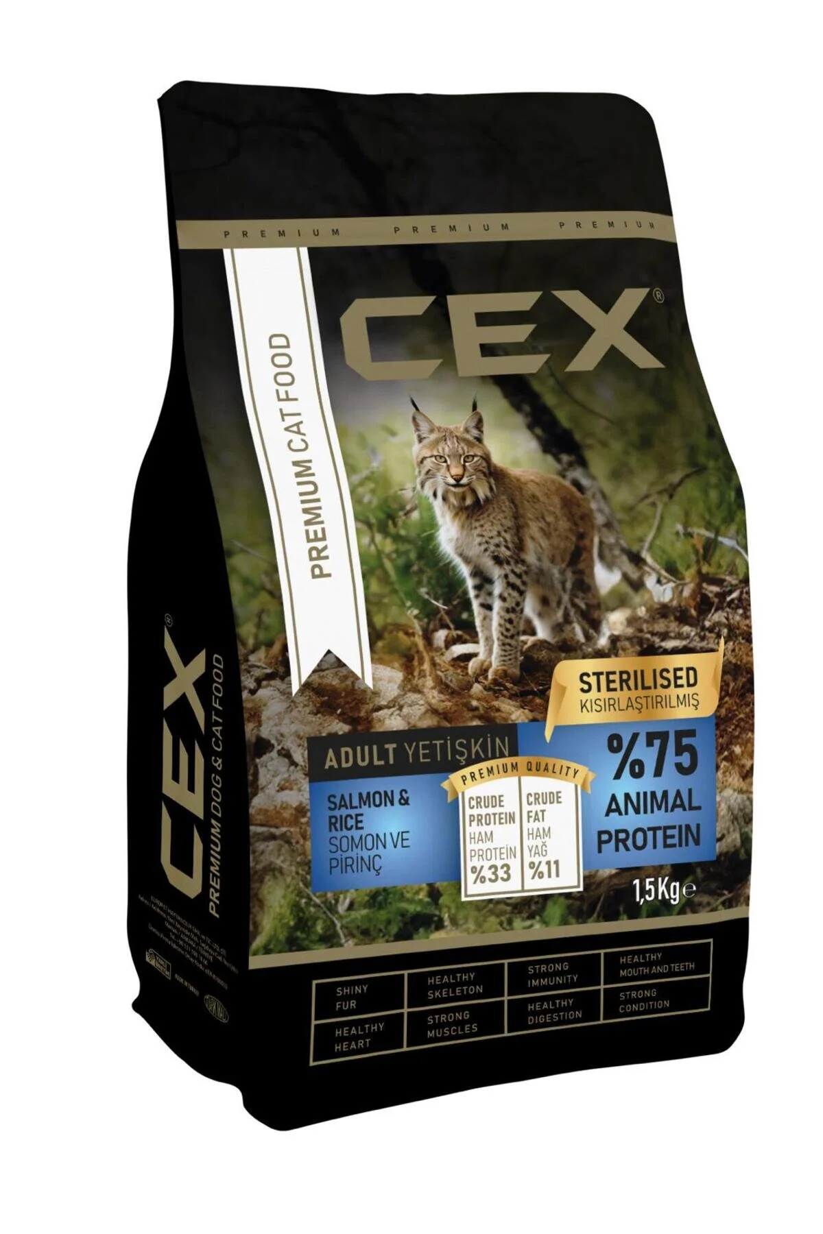 Cex Premıum Cat Sterılısed Salmon & Rıce 1,5 Kg