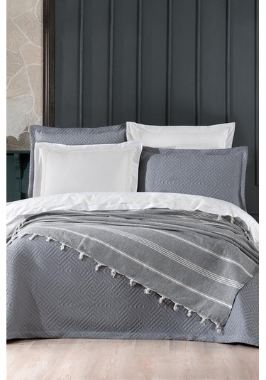 Elite Modern 8 Parça Gelin Seti Gri Gri