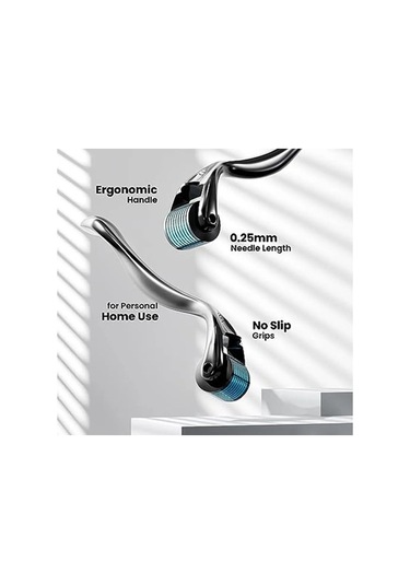 Novahub 540 Derma Rulo Mikro İğneler Saç Büyüme Yüz Masajı Cilt Bakımı Mavi Mavi