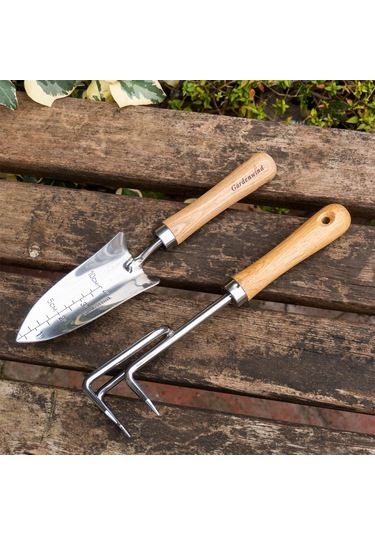Gardenwind P602002 Paslanmaz 2li Bahçe Seti Dar Kürek Ve Tırmık