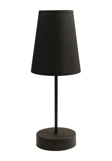 Modern Pil İle Çalışan Abajur Başlıklı Masa Lambası - Kablosuz Ay Siyah