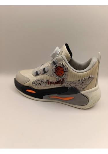 Çocuk Su İtici Kumaş Akıllı Bağcıklı Spor Ayakkabı Sneaker Siyah