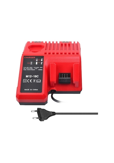 Ankatek Hallow E9370-eu Milwaukee 12 V 14.4v 18v C1418c 48-11-1815/1828/1840 Eu Plug