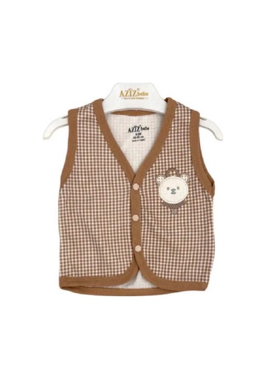 Aziz Bebe Bebek Yeleği 24327 Bej