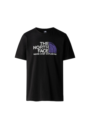 The North Face M S/s Rust 2 Tee Erkek T-shirt-28093-siyah Siyah
