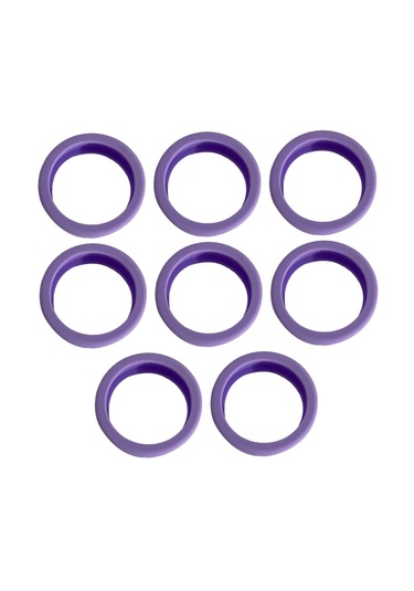 Homyl 8 Adet Bagaj Tekerlekleri Kapakları 2.09 '' Çap Mor Mor