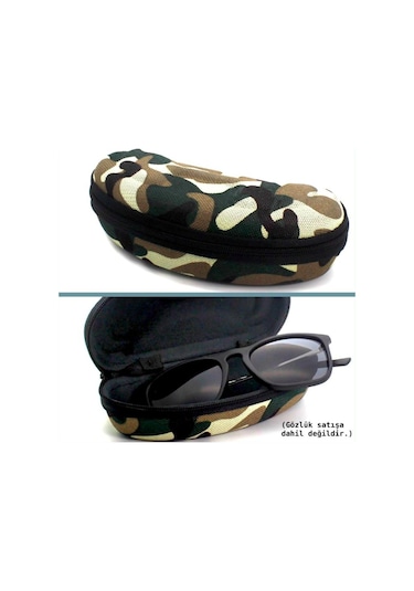 Omeniv Kamuflaj Desen Klasik Camo Gözlük Kabı Kılıfı