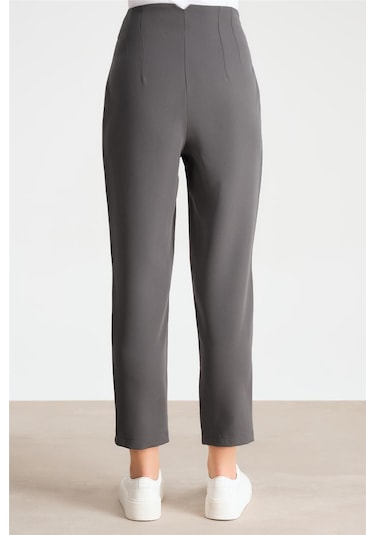 Armine Yüksek Bel Havuç Pantolon Ort2518 Gri-gri Gri