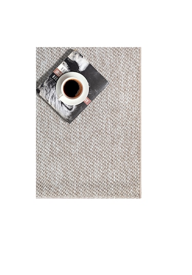 Elit Premium Sisal Jut Halı 1016 - Antrasit Hasır Dokuma Bej-krem Bej - Krem