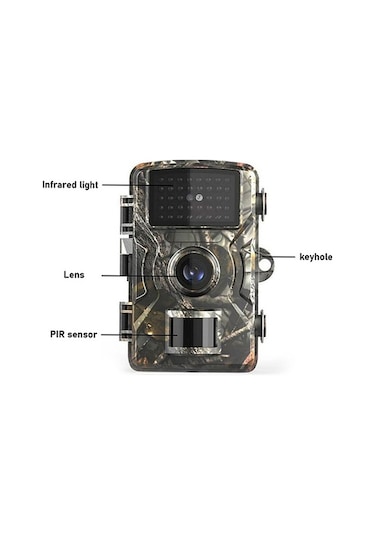 Tongxida 12mp 1080p Yaban Hayatı Ve Av İzleme Kamerası, Ip66 Su Geçirmez, Kızılötesi Gece Görüşlü Avcılık Güvenlik Sistemi Ka Çok Renkli