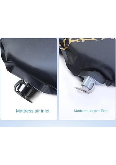 Tesla Model Y İçin Araç İçi Şişme Yatak ve Yastık Seti + Pompa Siyah