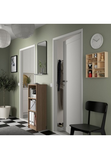 Kitaplık, Meşe Görünümlü, 40x28x106 Cm Abanoz