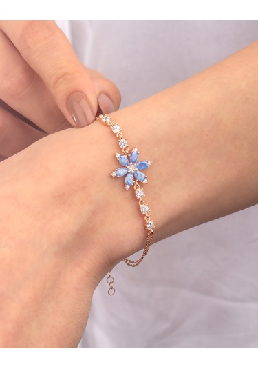 925 Ayar Gümüş Nergis Çiçeği Bileklik N11.3486