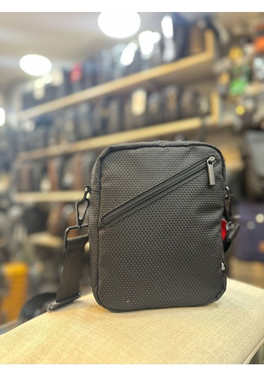 Trgpolo Yıldız Kumaş Omuz Çantası Siyah