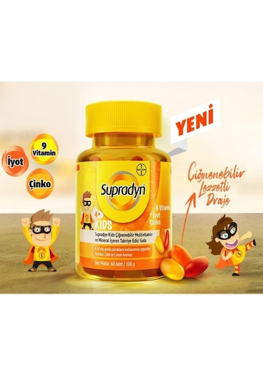 Supradyn Kids Multivitamin 60 Tablet 2 Adet