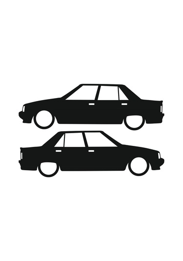 Renault 9 Broadway Basık Araç Sticker