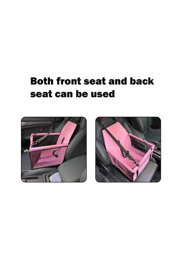 Geeroyoo Araç İçi Kullanım İçin Su Geçirmez Çıkarılabilir Kedi Ve Köpek Taşıma Yatağı - Siyah Ayak İzi Desenli