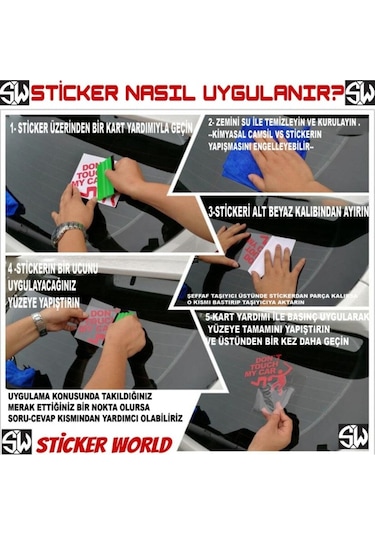 Yan Ayna Şerit Sticker 2 Adet 20 x 3 CM Siyah (530451140)