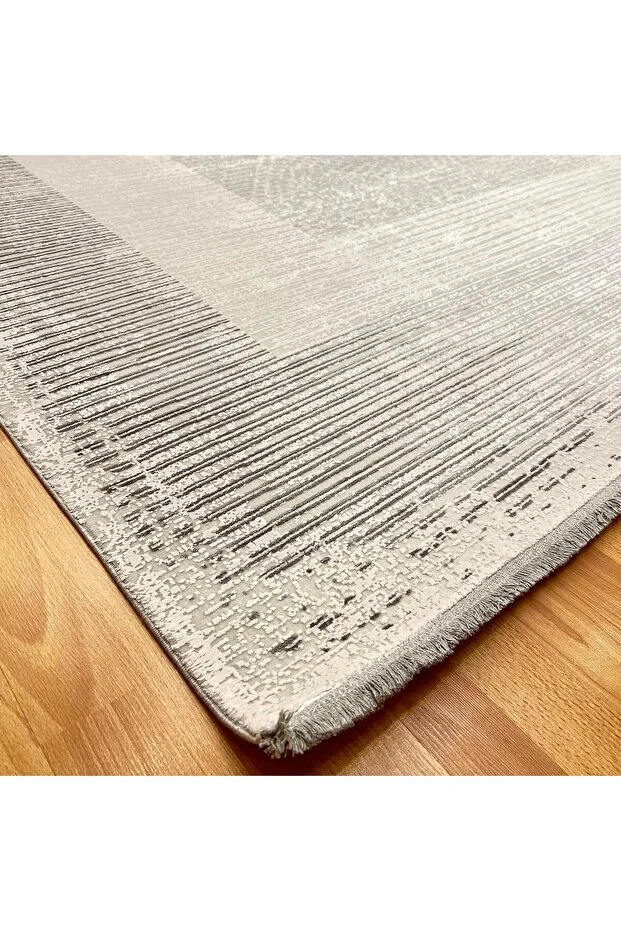 Mevlana Bazaar Çerçeve Desenli 200 x 300 Bambu Yün Halı